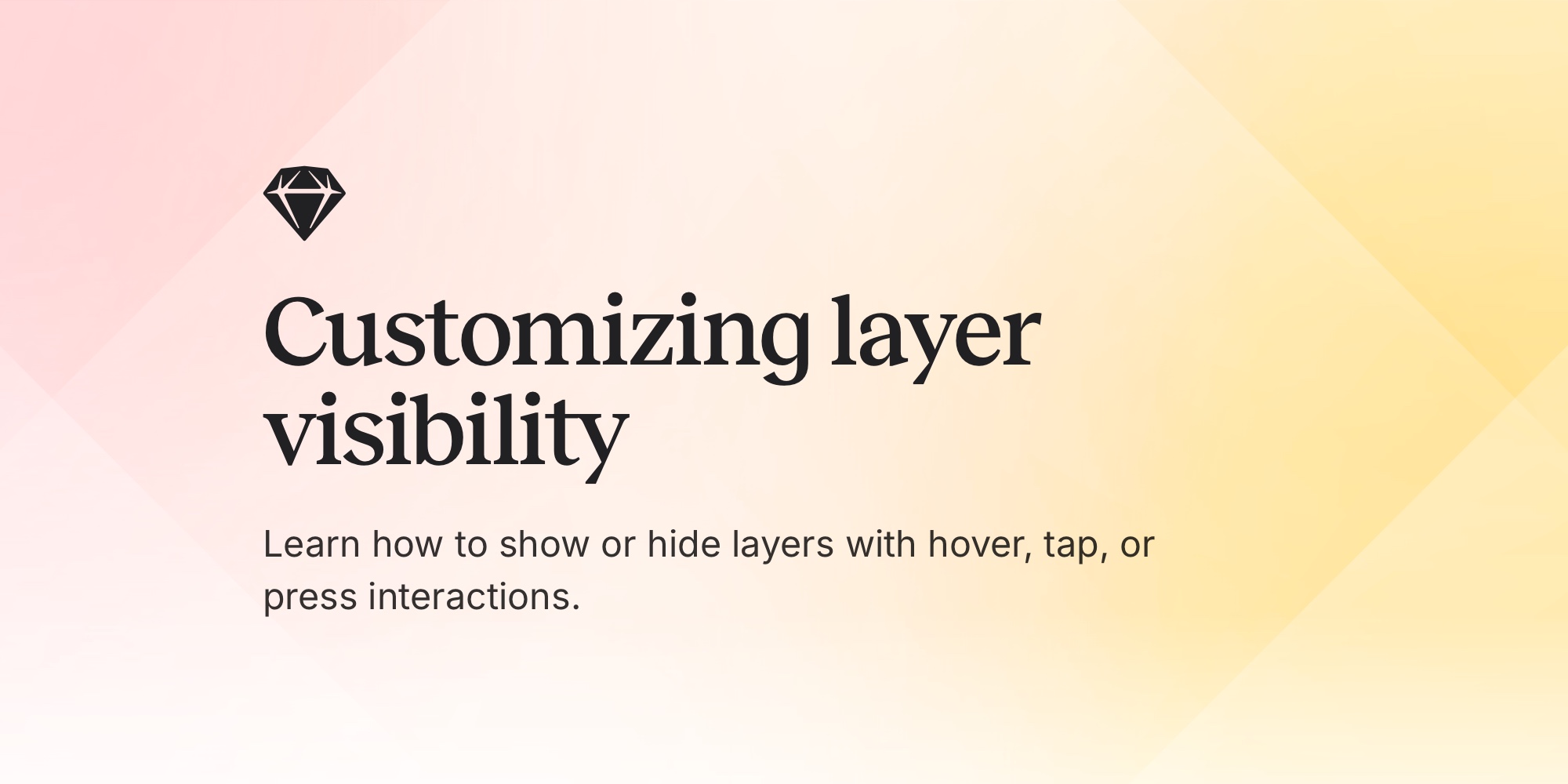 Customizing layer visibility · Sketch