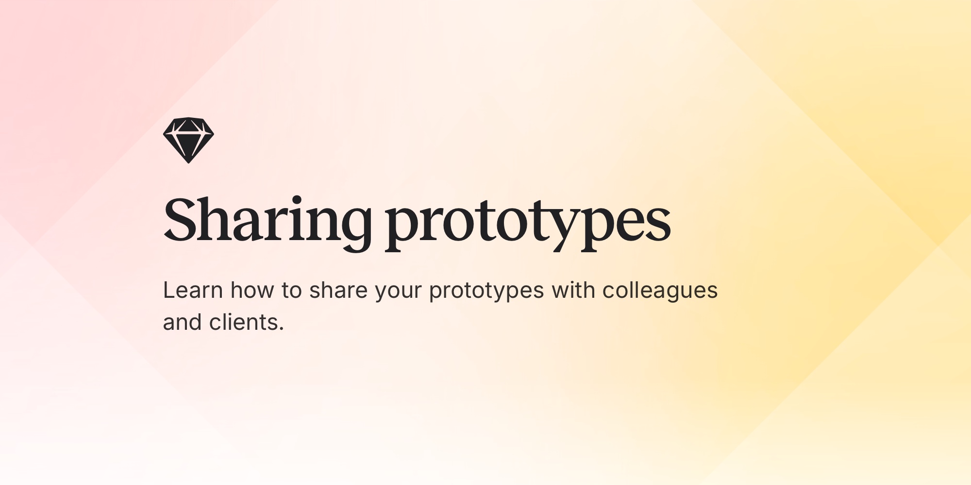 Sharing prototypes · Sketch