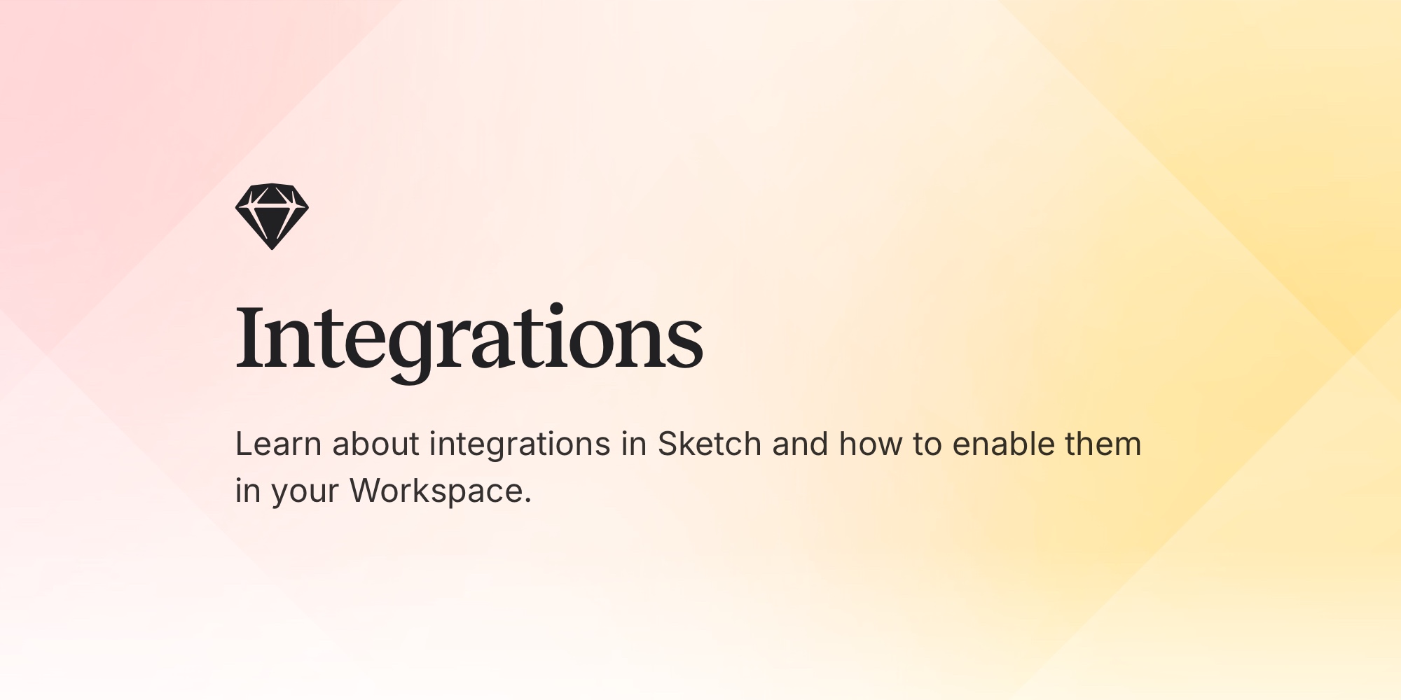 Integrations · Sketch